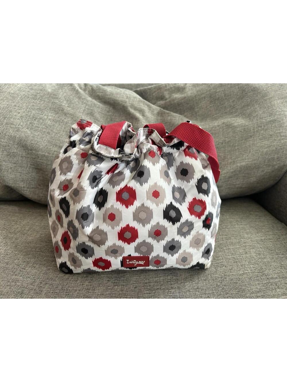 Thirty One Cinch It Up Insulated Thermal Tote In I Can- Ikat Lunch Box Tote Bag